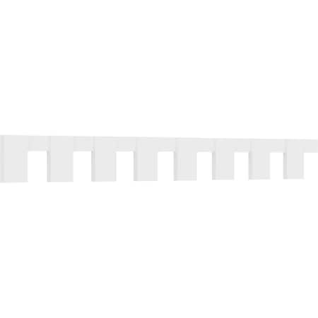 Ekena Millwork Fayetteville Architectural Grade PVC Dentil Block Trim, 8"H x 1"P x 85 3/8"L DENP08FAY02